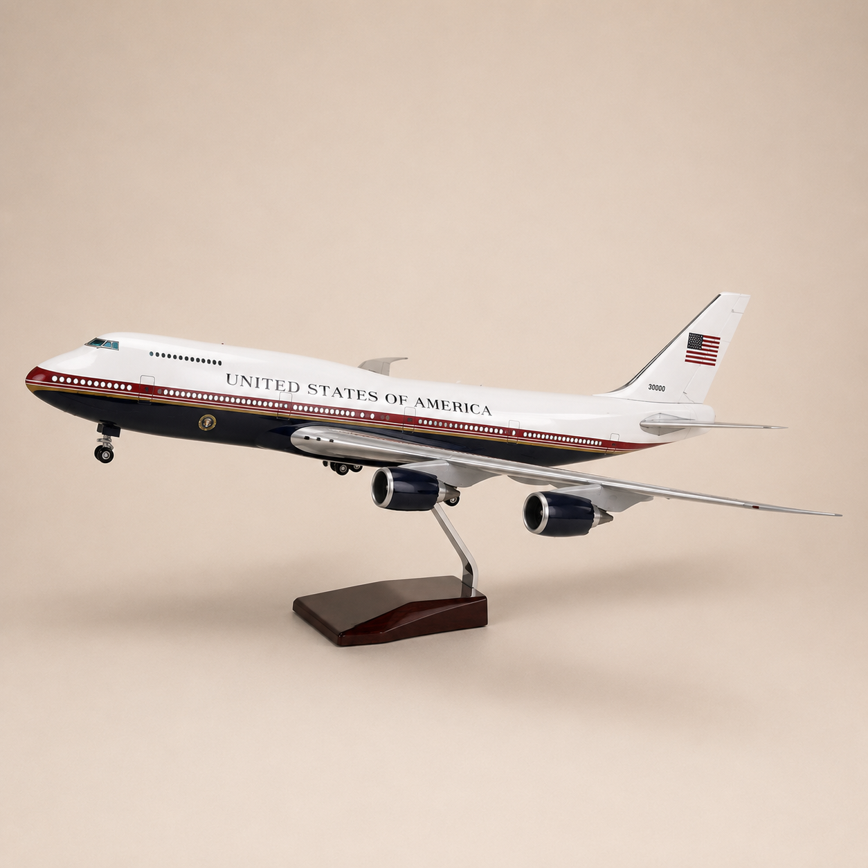 U.S. Air Force Boeing 747-8i VC-25B Bridge 1:150 Scale Model