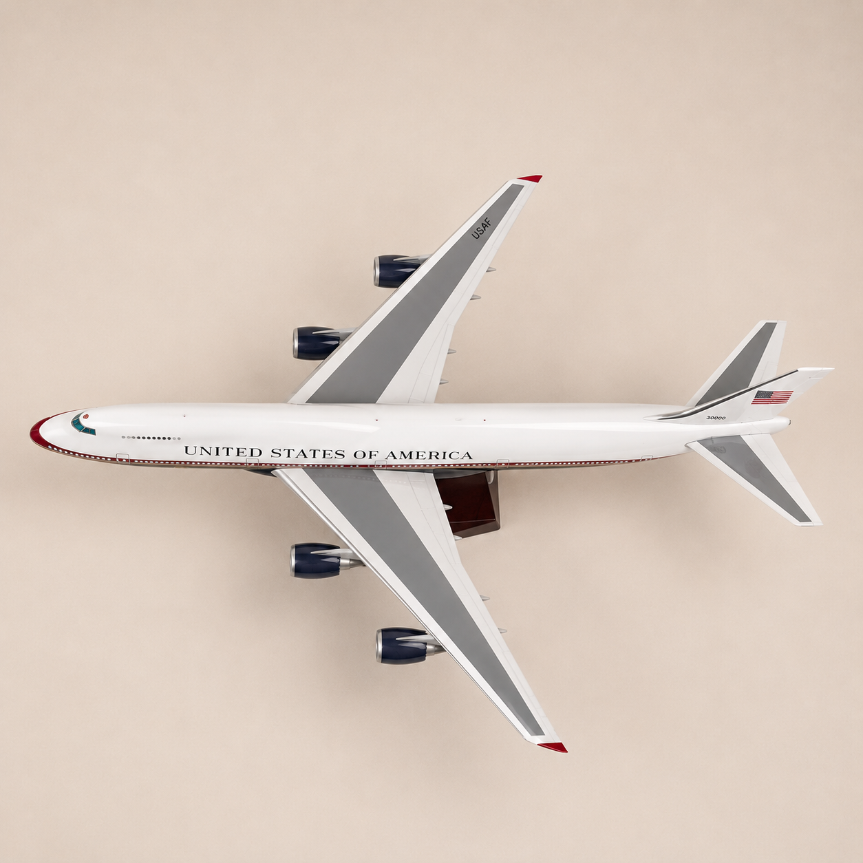 U.S. Air Force Boeing 747-8i VC-25B Bridge 1:150 Scale Model